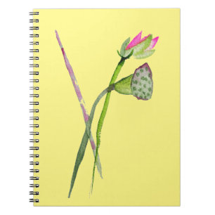 Roze Lotus Zen flower Boeddhistische kunst Notitieboek