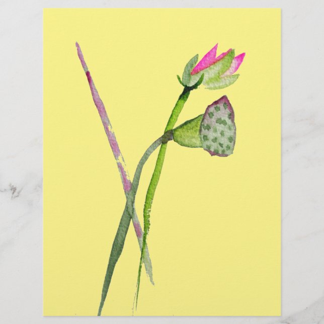 Roze Lotus Zen flower Buddhist Art (Voorkant)