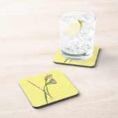 Roze Lotus Zen flower Buddhist Art Bier Onderzetter (Rechterzijde)