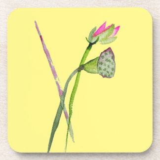 Roze Lotus Zen flower Buddhist Art Bier Onderzetter