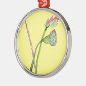 Roze Lotus Zen flower Buddhist Art Metalen Ornament (Links)