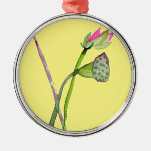 Roze Lotus Zen flower Buddhist Art Metalen Ornament