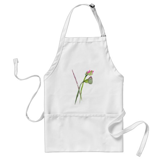 Roze Lotus Zen flower Buddhist Art Standaard Schort (Voorkant)