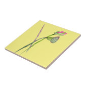 Roze Lotus Zen flower Buddhist Art Tegeltje (Zijkant)