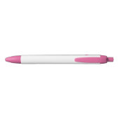 Roze lotus zwarte inkt pen (Achterkant)