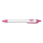 Roze lotus zwarte inkt pen (Bodem)
