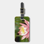 Roze lotusbloem bagagelabel (Voorkant verticaal)