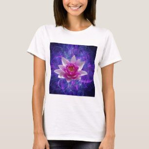 Roze lotusbloem en betekenis t-shirt
