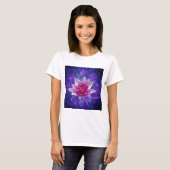 Roze lotusbloem en betekenis t-shirt (Voorkant volledig)
