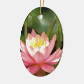 Roze lotusbloem keramisch ornament (Links)