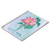 Roze lotusbloem | Life Coaches & Energy Healers Notitieboek (Linkerzijde)