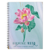 Roze lotusbloem | Life Coaches & Energy Healers Notitieboek (Voorkant)