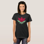 roze lotusbloem t-shirt (Voorkant volledig)