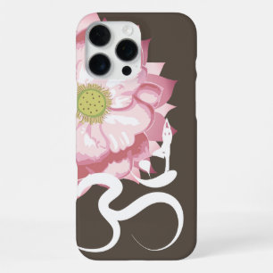 Roze Lotusbloem Yoga & Zen Calligrafie Om Aum iPhone 16 Pro Max Hoesje