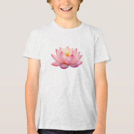 Roze Lotusbloem Zen Esthetisch T-Shirt voor Kinder