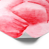 Roze lotusbloemen met schattig Indiaas bruidskoppe Poster (Hoek)