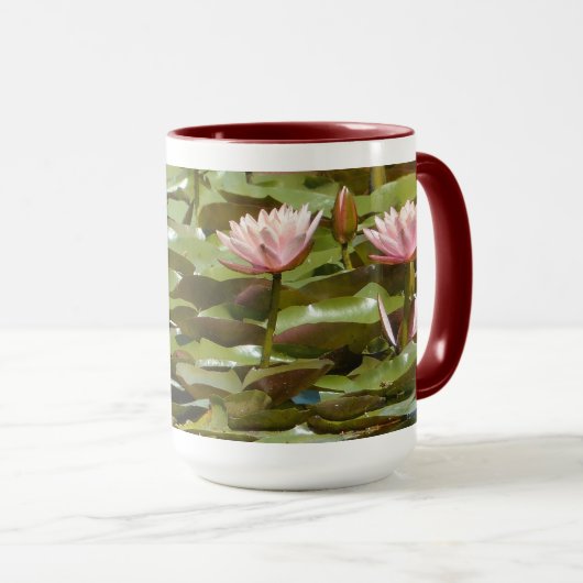 ROZE LOTUSBLOEMEN MOK (Voorkant rechts)