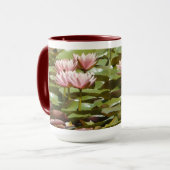 ROZE LOTUSBLOEMEN MOK (Voorkant links)