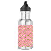 Roze Lotusbloemen & Monogram Waterfles (Rechts)