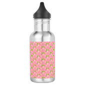 Roze Lotusbloemen & Monogram Waterfles (Links)