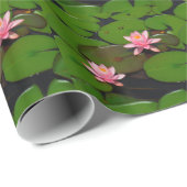 Roze lotusbloemtuin, cadeaupapier (Rol Hoek)