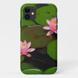 Roze lotusbloemtuin, iPhone 11 hoesje