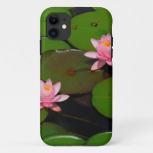 Roze lotusbloemtuin, iPhone 11 hoesje