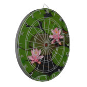 Roze lotusbloemtuin, dartbord (Voorkant Links)