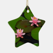 Roze lotusbloemtuin, keramisch ornament (Rechts)