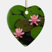 Roze lotusbloemtuin, keramisch ornament (Rechts)