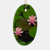 Roze lotusbloemtuin, keramisch ornament (Rechts)