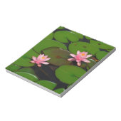 Roze lotusbloemtuin, notitieblok (Linkerzijde)