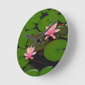 Roze lotusbloemtuin, ronde klok (Hoek)