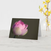 Roze Lotuskaart Kaart (Gele Bloem)