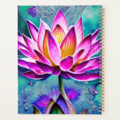 Roze lotusventilatorportret planner (Achterkant)