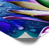 Roze lotusventilatorportret poster (Hoek)