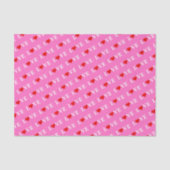 Roze LOVE hartslag Elegant afbeelding Tissuepapier (Voorkant)