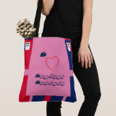 Roze Love Hawkeye Land Tote Bag (Dichtbij)