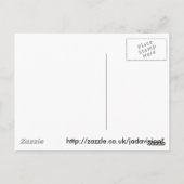 Roze Love Heart Briefkaart (Achterkant)
