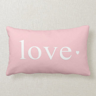 Roze Love Heart Monogram Kussen