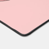 Roze Love Heart Owl Bureaumat (Hoek)