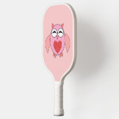 Roze Love Heart Owl Pickleball Paddle (Links)