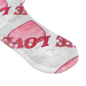 Roze Love Heart Pattern Snijplank (Hoek)