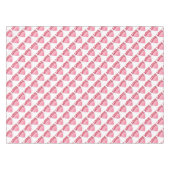 Roze Love Heart Pattern Tafelkleed (Voorkant (Horizontaal))
