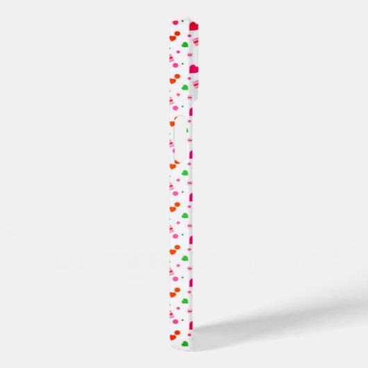 Roze Love Hearts Valentijnsdag Case-Mate iPhone Case (Achterkant / Rechts)