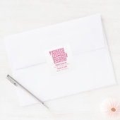 Roze Love Maze Save the Date Stickers (Envelop)