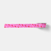 Roze LOVE Moderne afbeelding Satijnen Lint (Voorkant)
