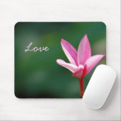 Roze Love Mousepad Muismat (Met muis)