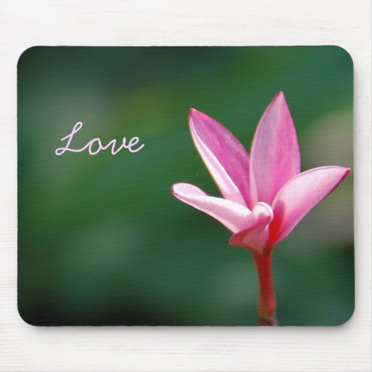 Roze Love Mousepad Muismat (Voorkant)