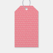 Roze "LOVE" Schrift Cadeaulabel (Achterkant)